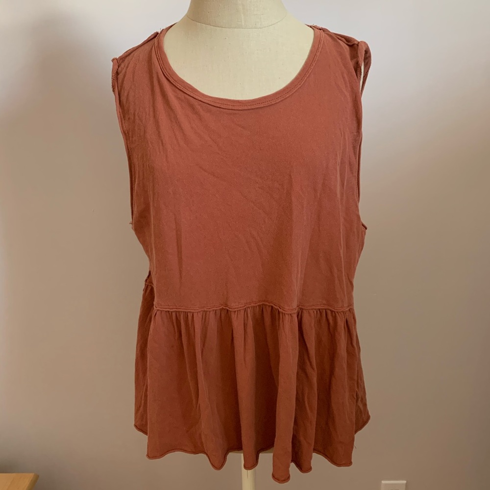 We The Free Peplum Muscle Tank